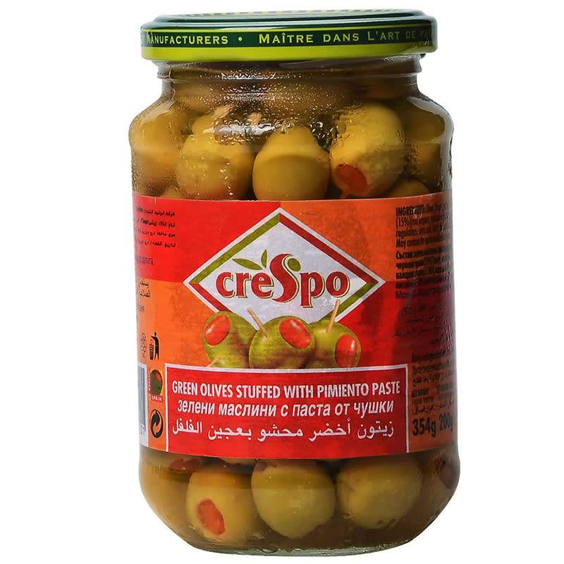 Маслини Зелени С Паста Чушка  Crespo