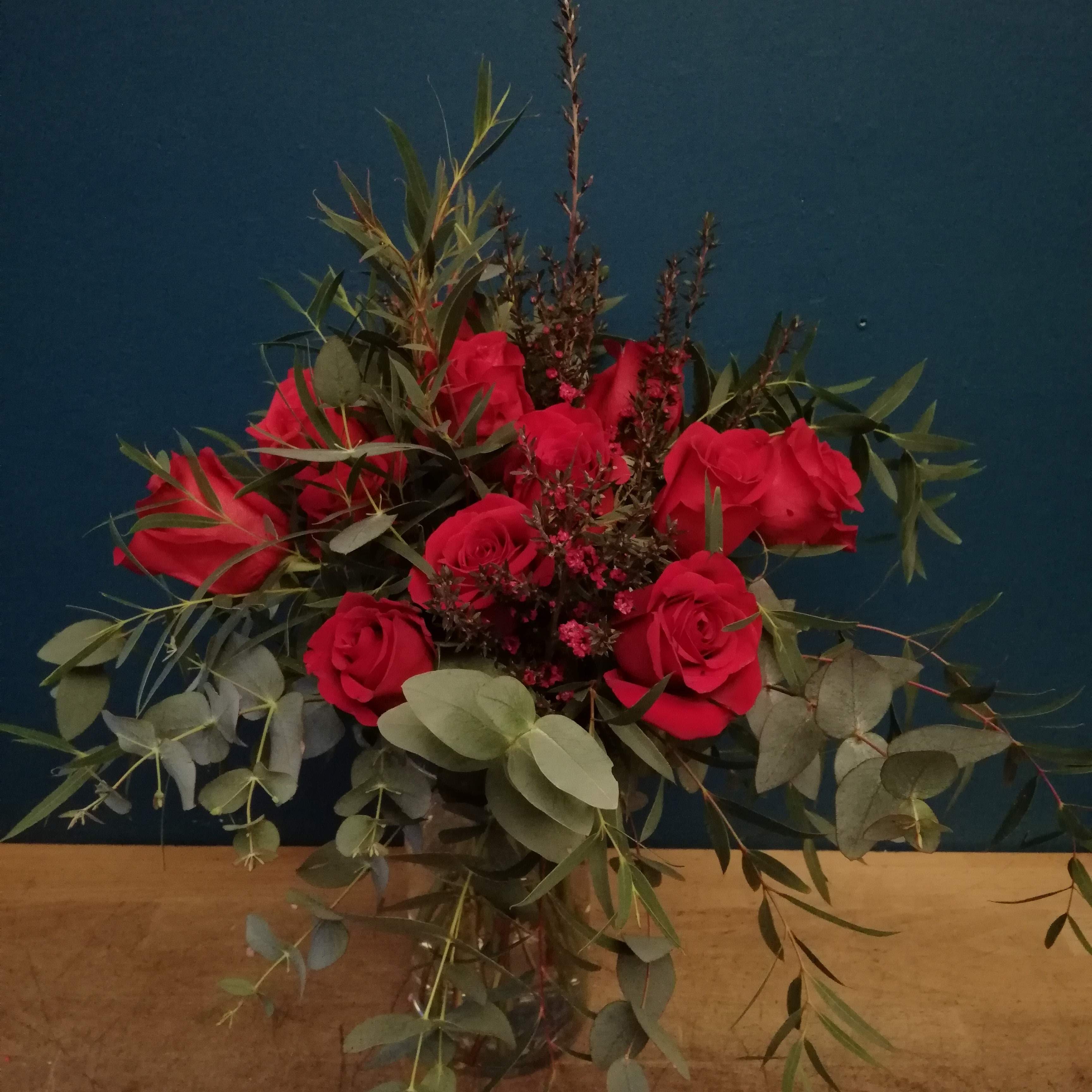 San Valentín 12 rosas