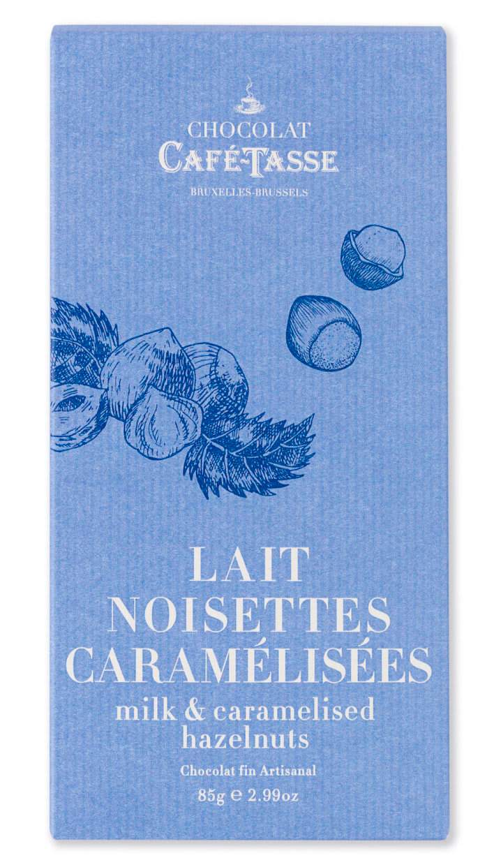 Café-Tasse белгийски шоколад - млечен със сол и карамел (85г)