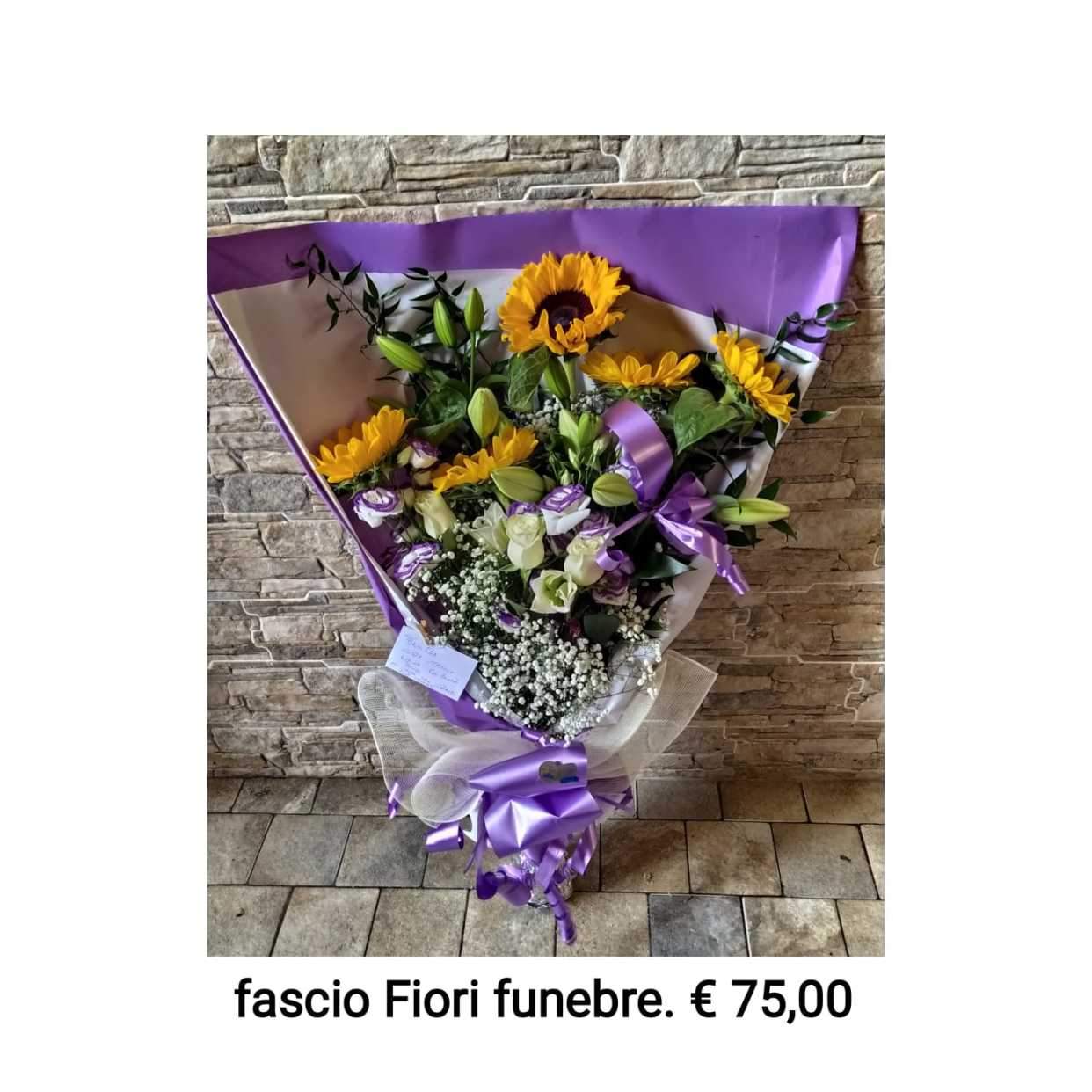 Fascio fiori  funebre 