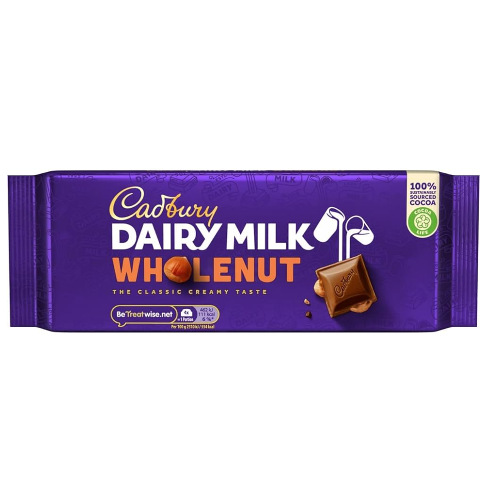 Cadbury Dairy Milk Wholenut 180GR