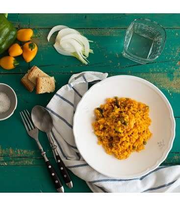 Arroz Viudo Con Verdura De La Huerta y Pollo (350 G.)