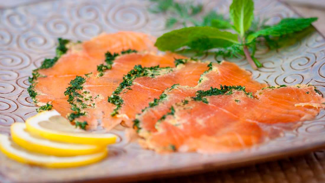 Salmón Marinado en Salsa Beanesa (150 g.)