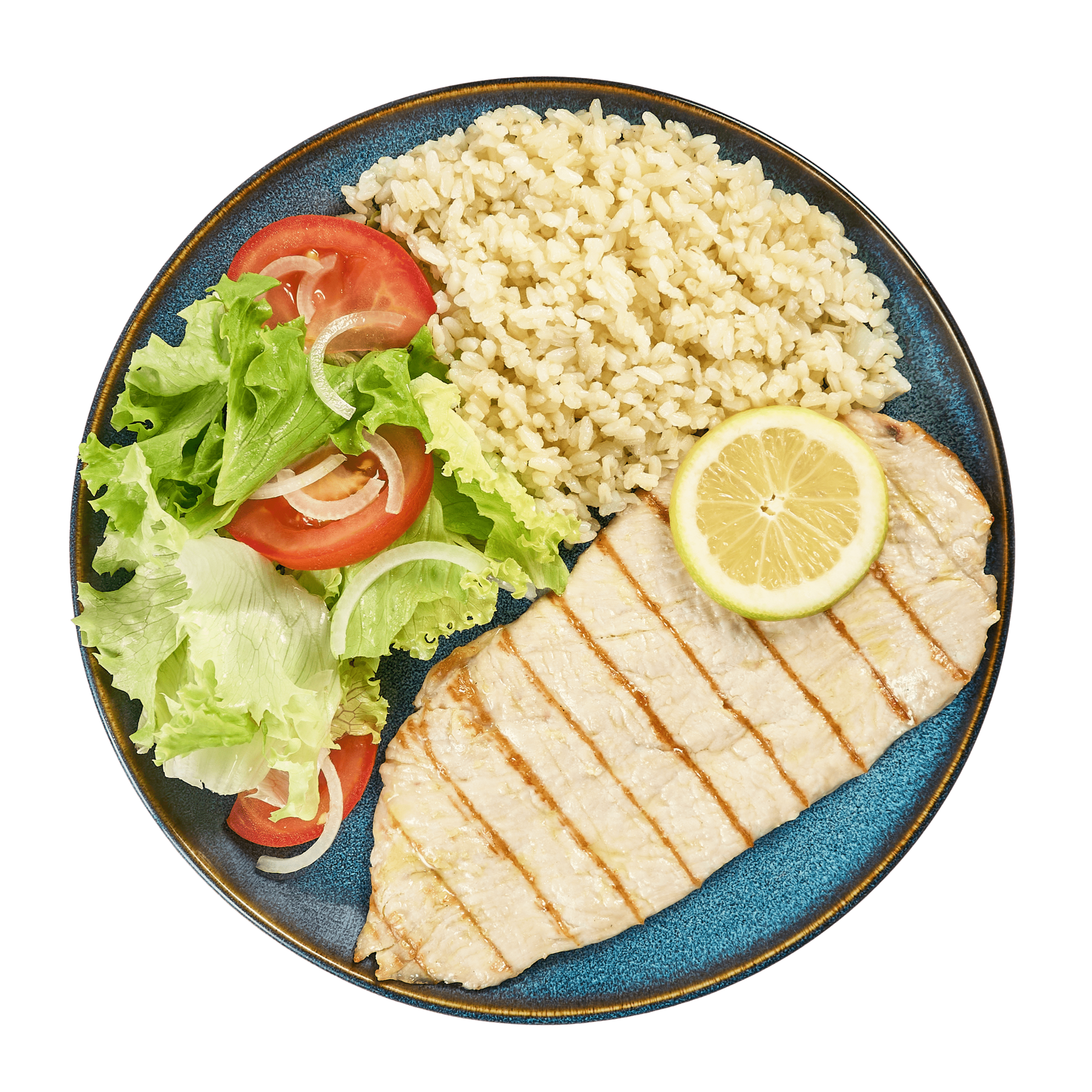 Bife de Peru Grelhado + 2 acompanhamentos