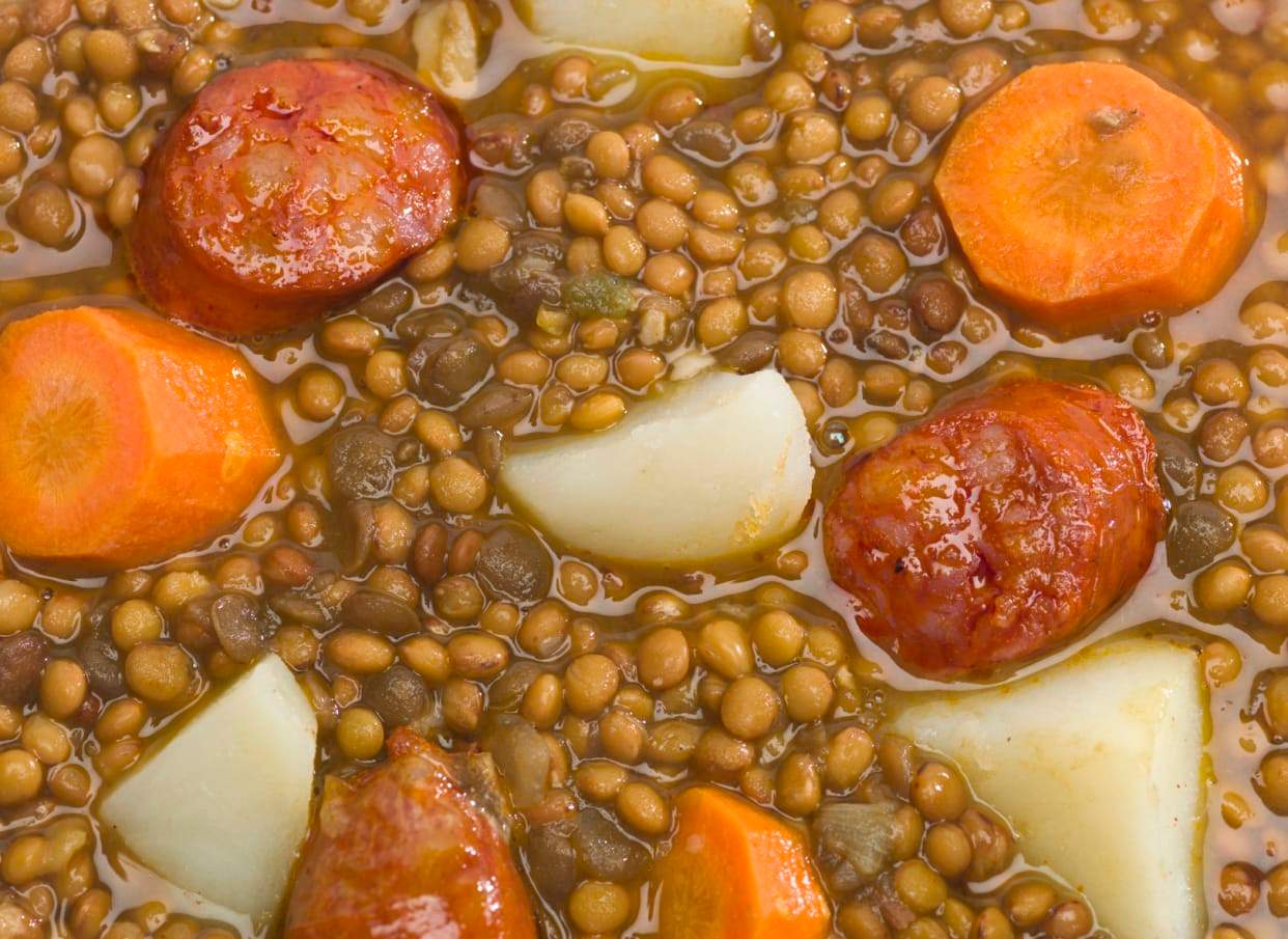 Lentejas Estofadas Con Chorizo Ibérico (400 G.)