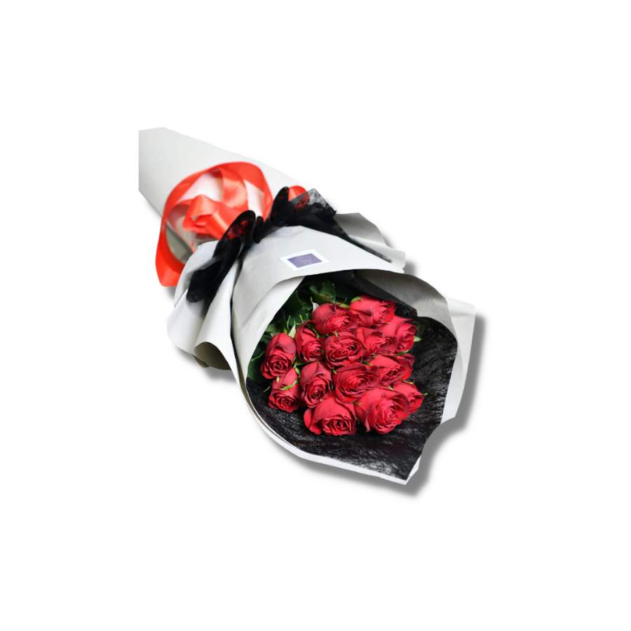 Buket 15 crvenih ruža u elegantnom pakovanju