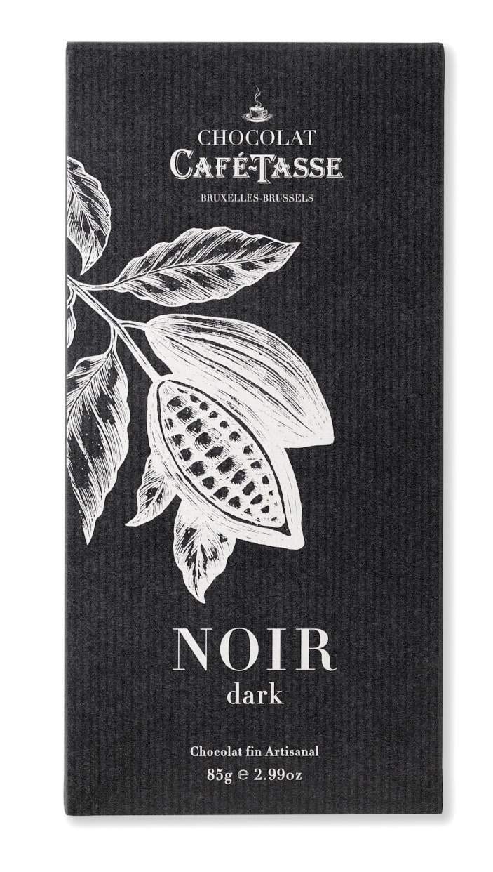 Café-Tasse белгийски шоколад - черен (85г)