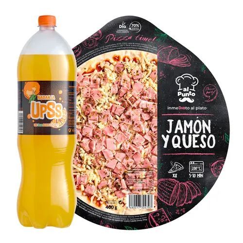 Pack Pizza  + Refresco de Naranja