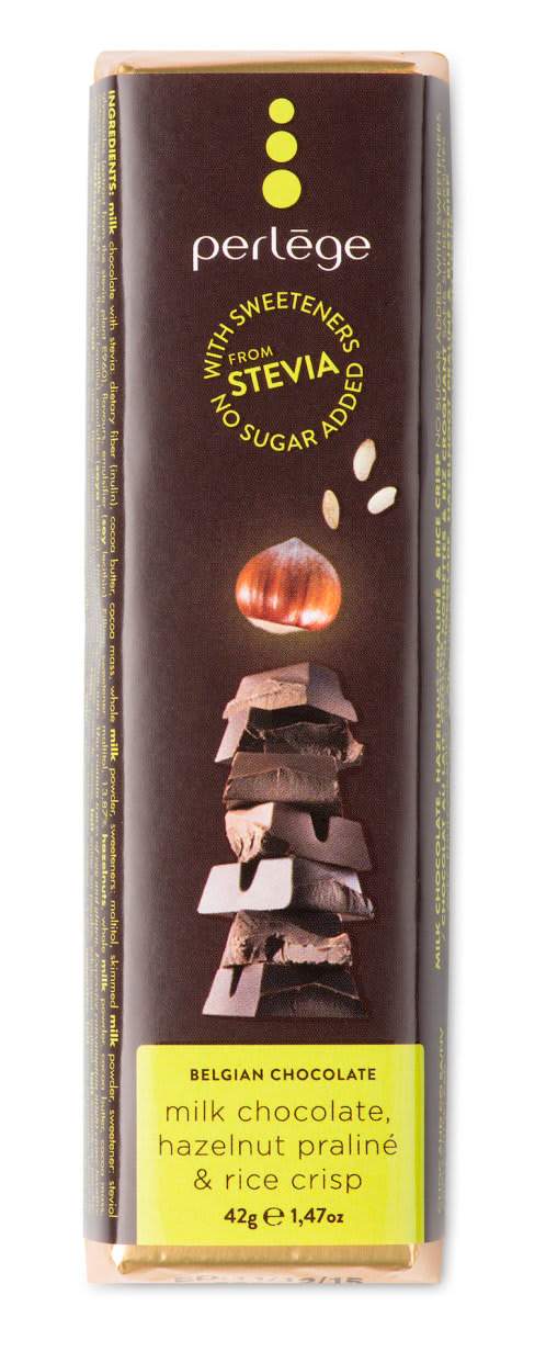 Perlége млечен шоколад с пралина и ориз (42г)