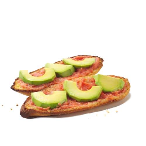 Tostada Tomate y aguacate