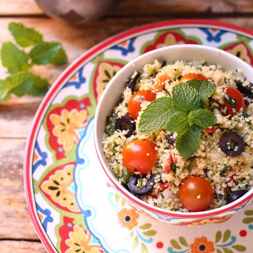 Cuscús De Verduras con queso feta (Para 2 personas (500 G.)