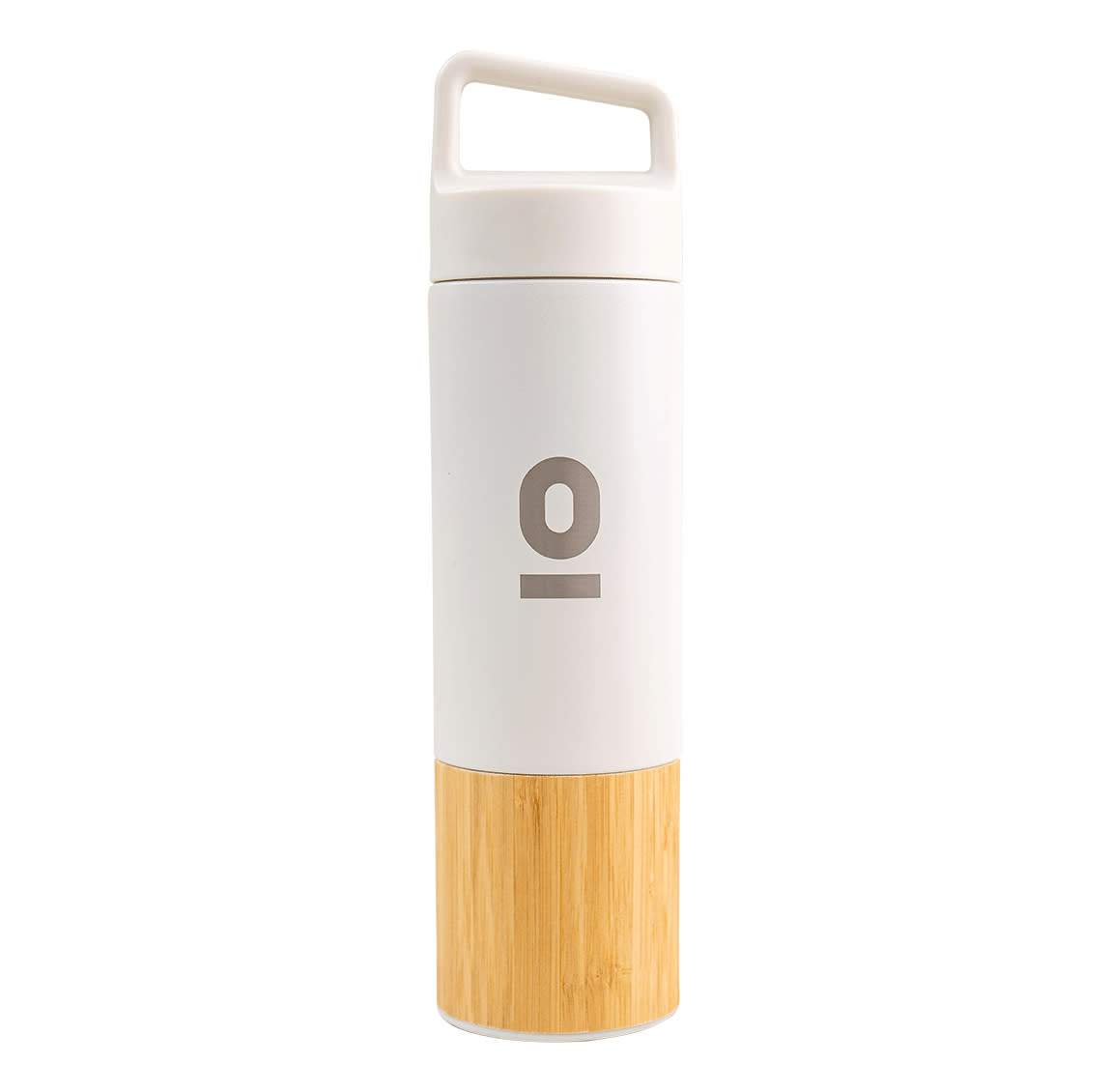 White Bamboo Thermos With Handle 500ml