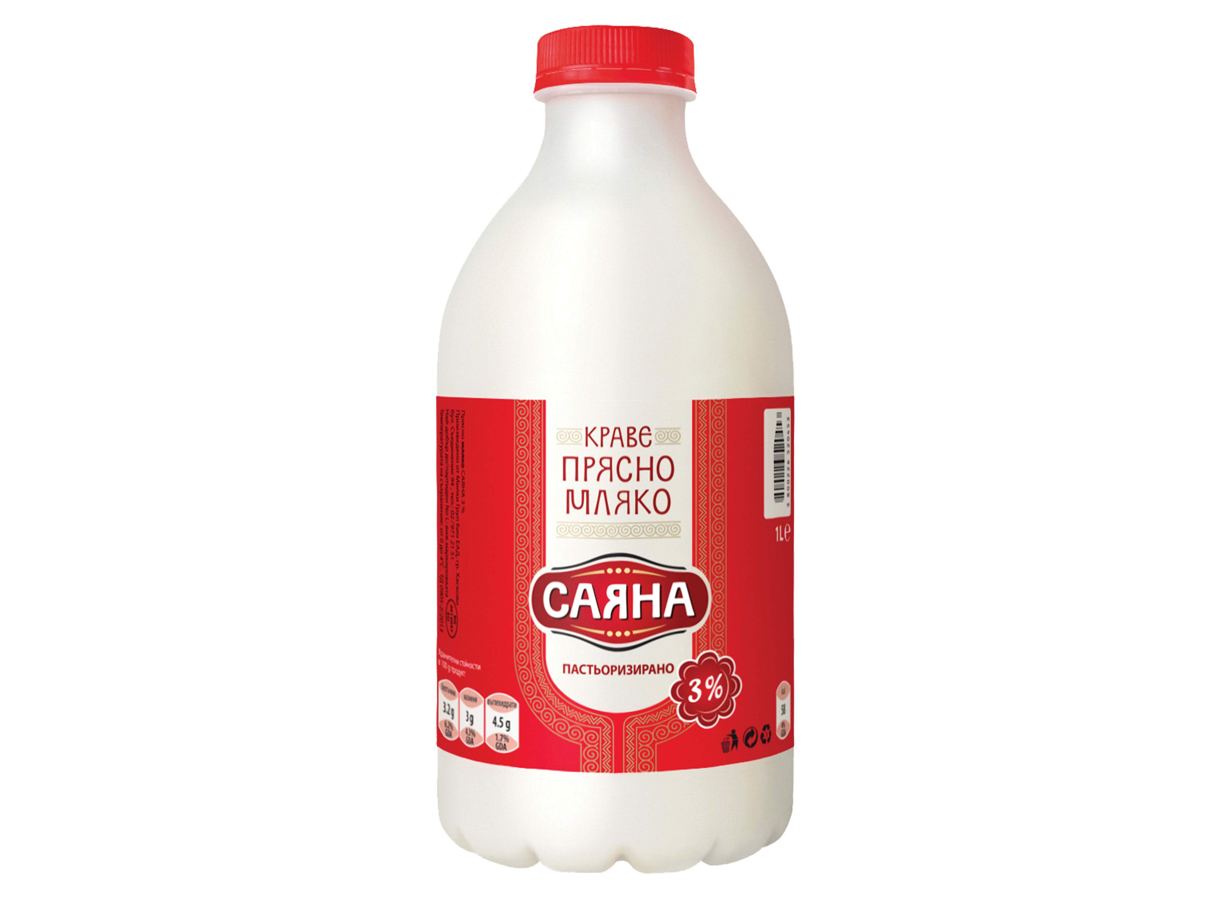 Мляко Прясно Саяна 3%