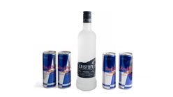 Eristoff Vodka RedBull - Eristoff Vodka 0,7L 1stk, RedBull 0,25L 4stk