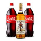 Captain Morgan 07l + 2x Coca Cola 1.5l