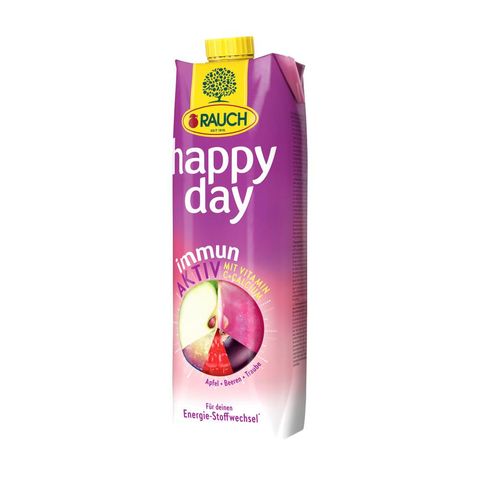 Rauch Happy Day Immun Active Multi Fruit Juice Drink with Vitamin C and Calcium 1 l