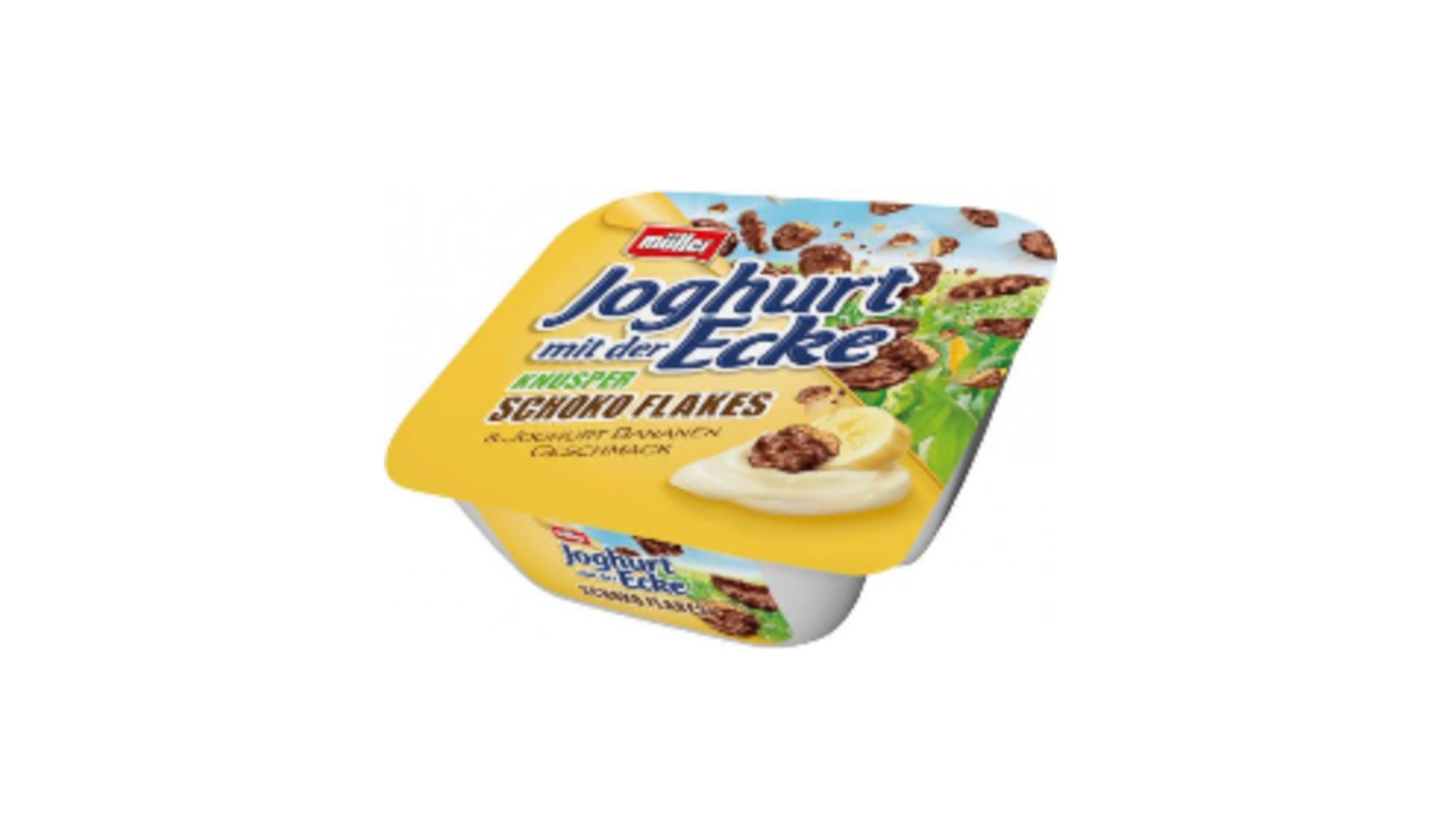 Müller Joghurt mit der Ecke Banane Schoko Flakes 150g kaufen - foodora.at