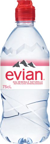 Evian természetes szénsavmentes ásványvíz 0,75 l PET