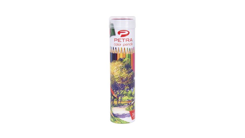 Petra Classic Color Pencil Round Tin 24 Pcs