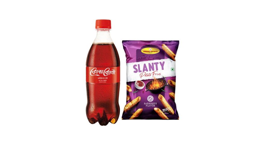 Coca-Cola 250ml & Bombay Slanty BBQ Chips 22g +- 4g