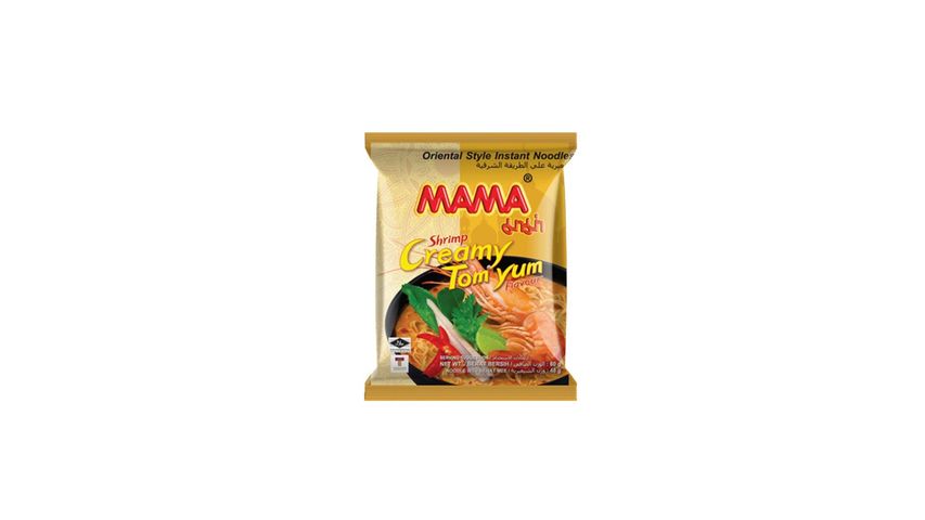 Mama Oriental Style Instant Noodles Shrimp Creamy Tom Yum Flavor (10 Pack)