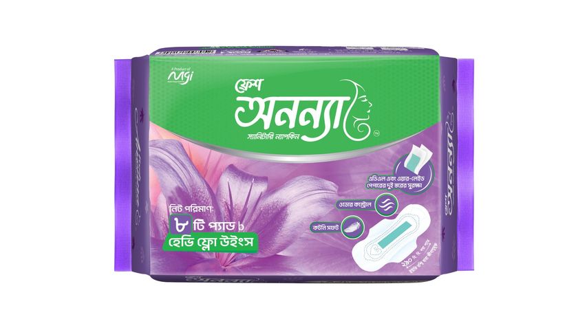 Buy Fresh Anonna Sanitary Napkin Heavy Flow 290 Wings 08 Pads from  pandamart (Wari) online