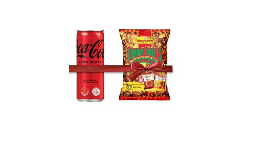 Coca-Cola Zero Sugar 320ml + Bombay Sweets Classic Chanachur 150g (Combo Pack)