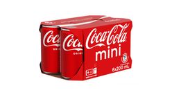 Coca-Cola Coke 200ml x 6 (The new and old packaging will be shipped out randomly)