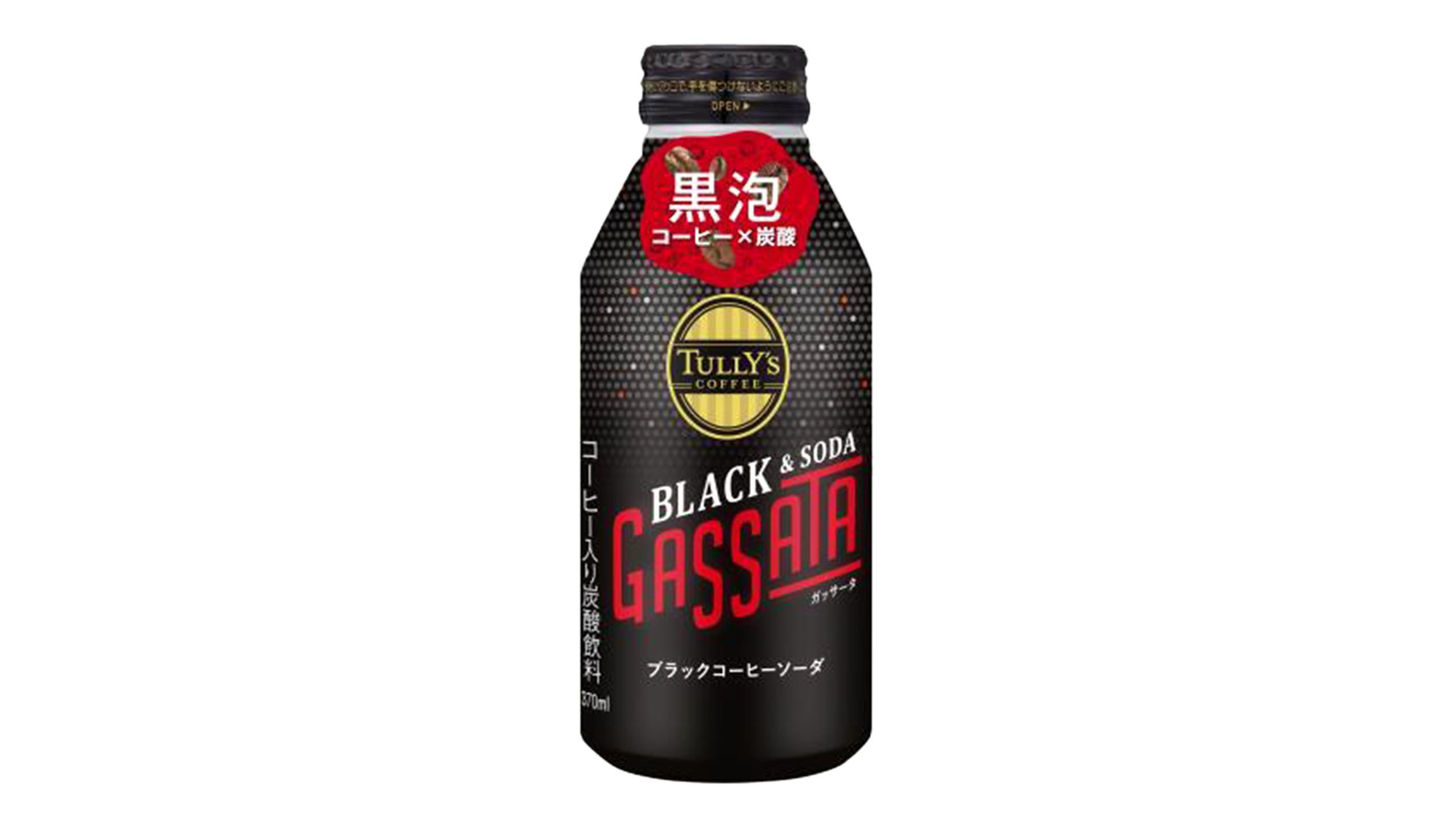 Buy Ito En Tully's Coffee Gassata Black Can 370ml from pandamart