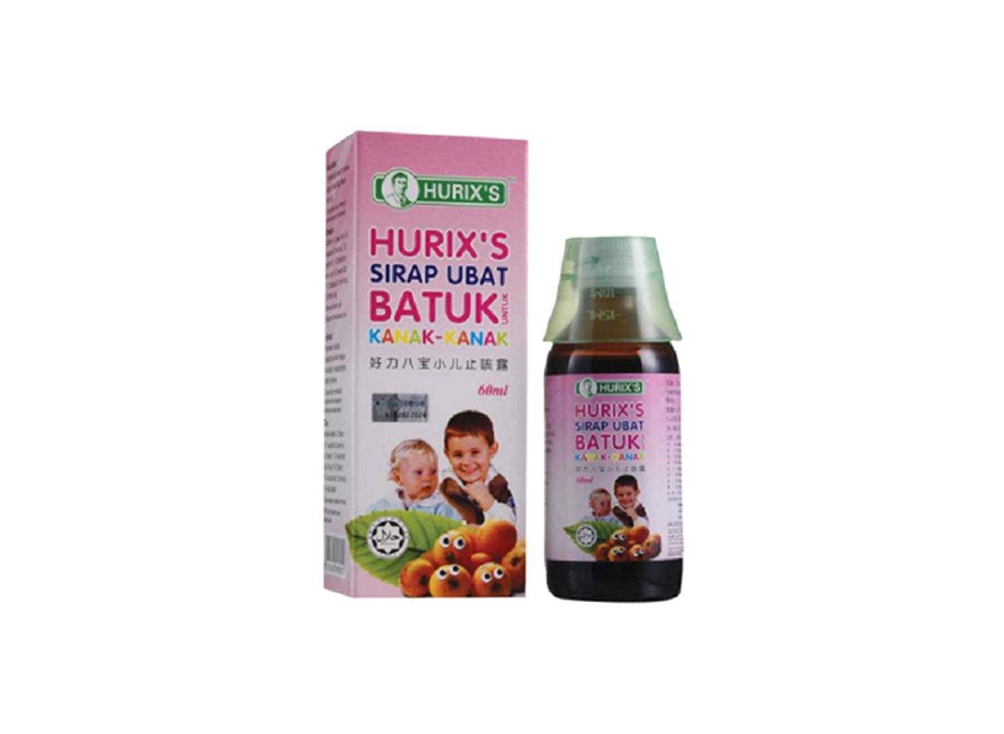 Hurix's sirap ubat batuk kanak 60ml (9555060608082)