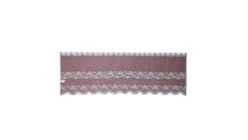 Daiso Lace Cafe Curtain Rose Garden (50cm x 150cm) 1pc