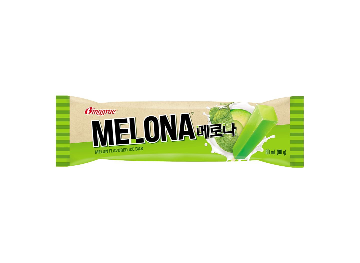 Binggrae Ice Cream mlona Melon 80ml as/1 (8801104123471)