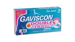 Gaviscon Double Action Tablet 250mg 2 Packets x 8 Pieces - 121082122