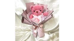 Pinky Teddy 1 Bouquet