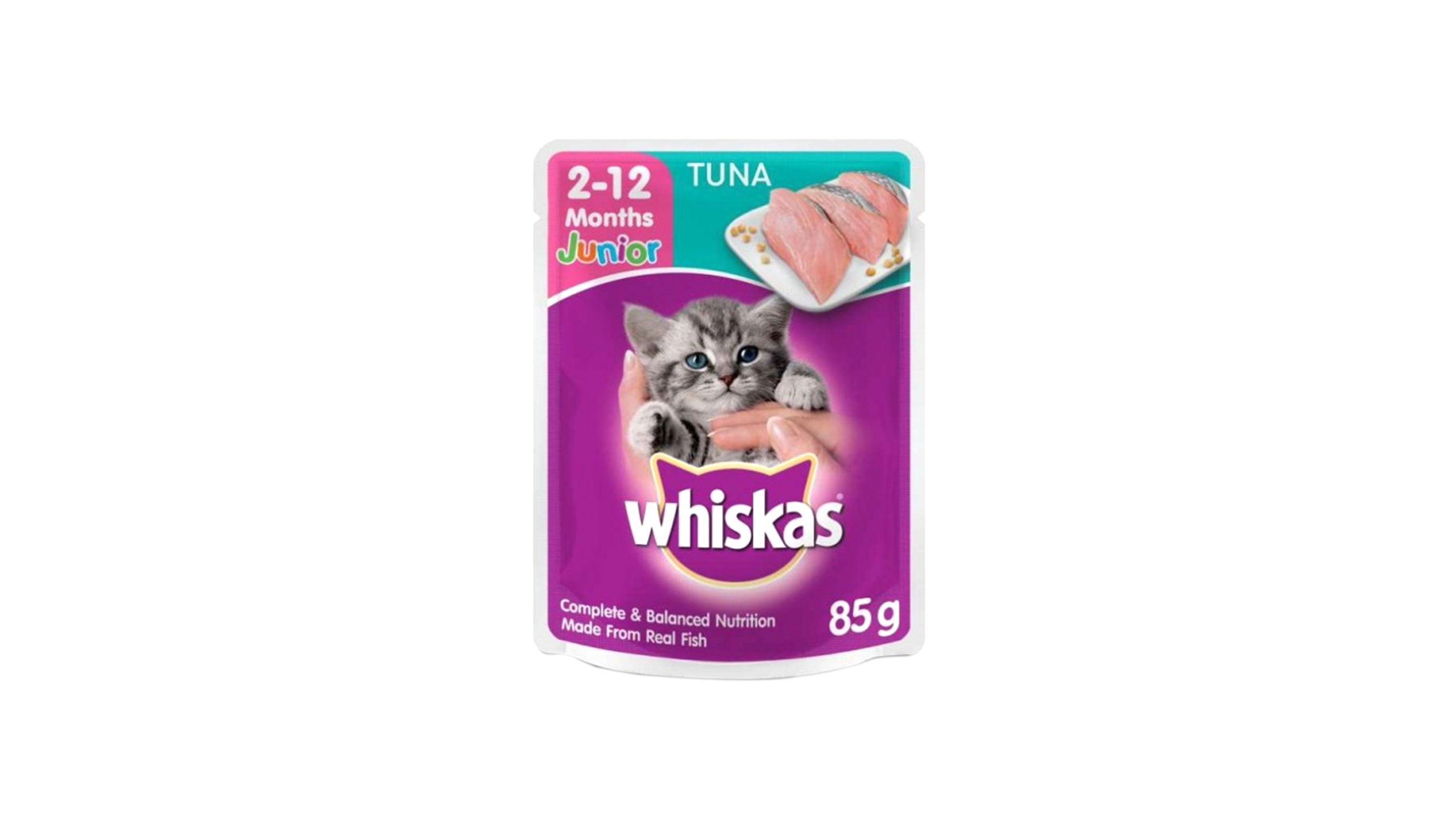 whiskas pouch junior tuna