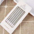 Silver Wax Candles Set 6 Pieces