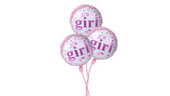 Ferns N Petals Bouquet of 3 It's Girl! Balloon - EXP6815 3 Pieces