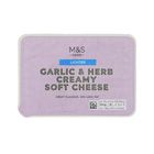 M&S Food Lighter Creamy Soft Cheese with Garlic & Herbs 250g - 60499836