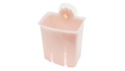 J971 - Vesta Suction Plastic Bathroom Organiser Holder 8 x 4.5 x 11cm 1pc