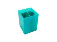 Vesta 4555green - Plastic 3 Compartment Stationery Organiser (Green) | 7.5 cm x 7.5 cm x 10.4 cm