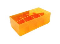 Vesta 4556orange - Plastic 8 Compartment Stationery Organiser (Orange) | 15.1 cm x 7.6 cm x 5 cm