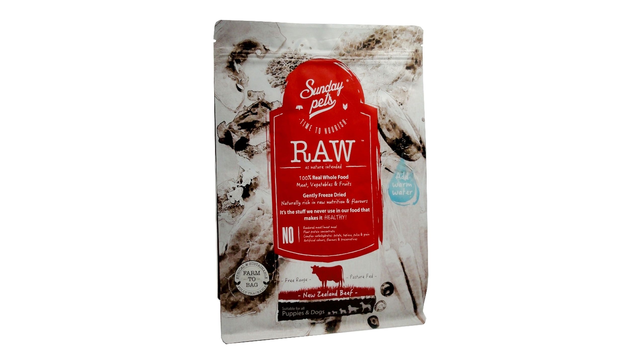 Sunday pets raw chow hotsell