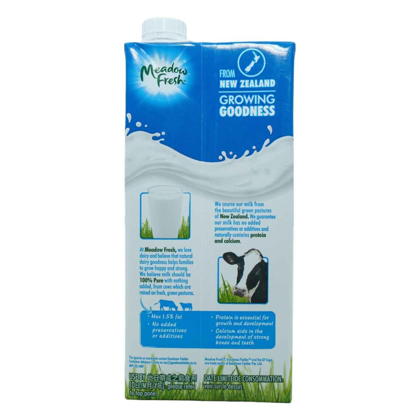 Buy Meadow Fresh Uht Pure Milk Low Fat 1L from pandamart