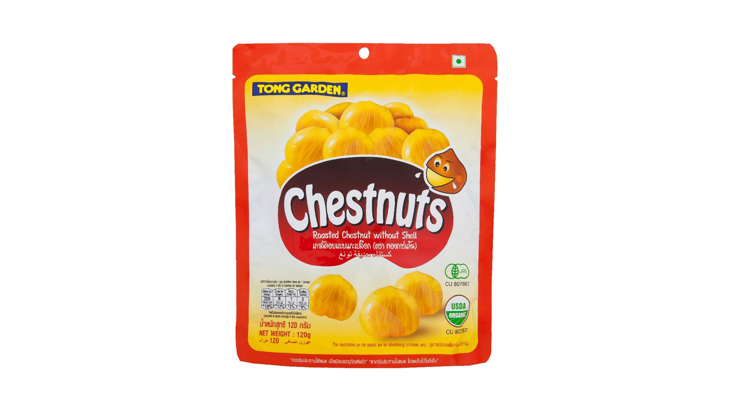 Buy Tong Garden Organic Chestnuts (No Shell) 120g from pandamart