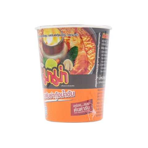 Instant Noodles Thai MAMA Cup Flavor Shrimp Spicy Soup Tom Yum Hot