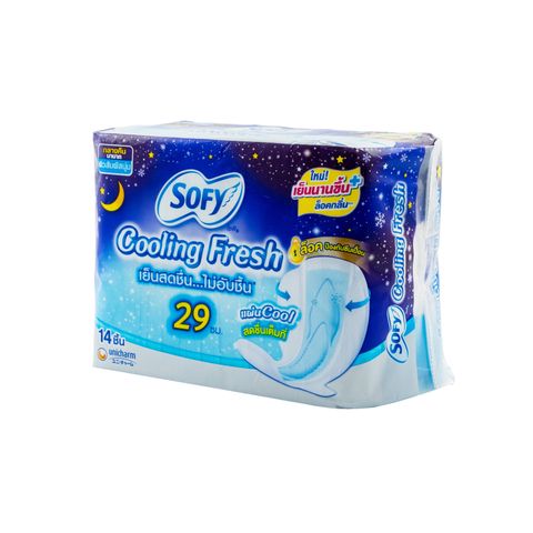 Buy Sofy Cooling Fresh Night Slim Wing 29cm 14 Pieces from pandamart  (Sutthisan) online in