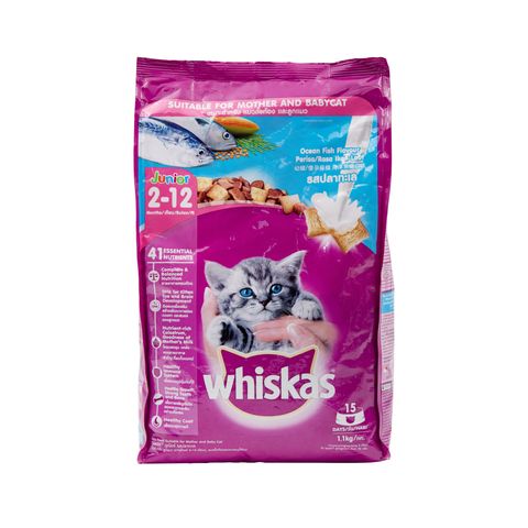 Whiskas Cat Food Dry Junior Ocean Fish 1.1kg Delivery Near You 