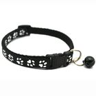 Footprint Adjustable Collar Bell Adjustable Collar For Cat Black 1 Piece