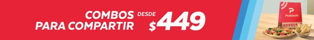 Mega Combos para compartir 25%
