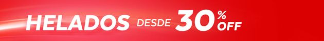 Helados 30% OFF
